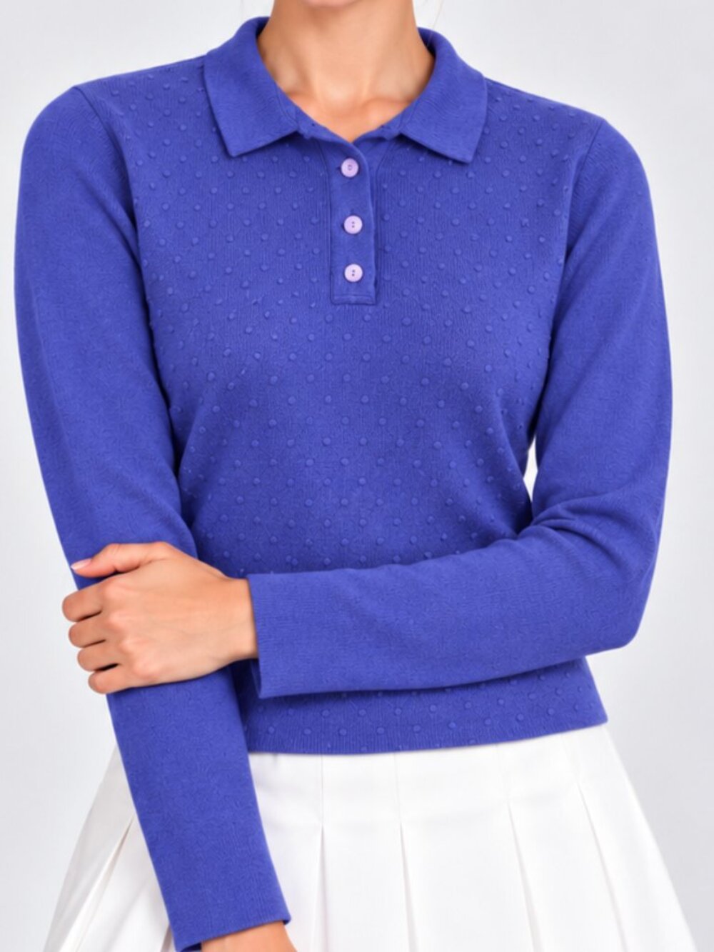 Designers Originals Vintage Purple Polo Sweater Women’s L